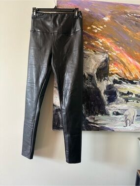 Black Faux Leather Leggings